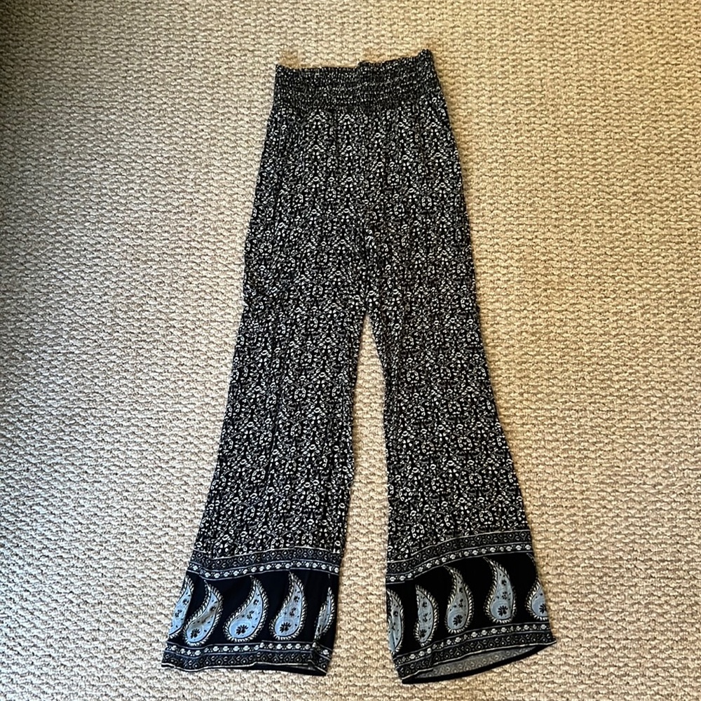 American Eagle Flared Flowy Beach Pants